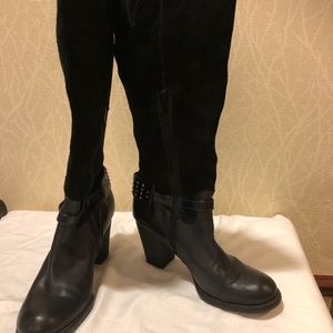 Naturalizer Comfort Glassy Leather & suede boots